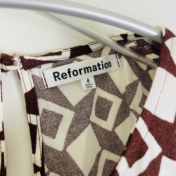 Reformation Gavin Dress Long with Slit Size 8 - Picture 5 of 9